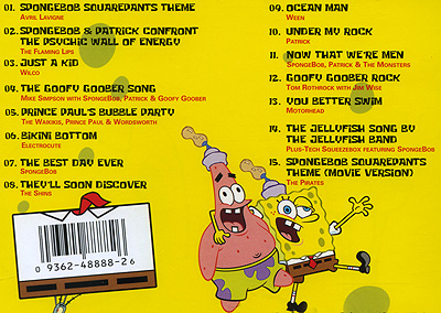 The Spongebob Squarepants Movie Music From The Movie And More Формат: Audio CD (Jewel Case) Дистрибьюторы: Торговая Фирма "Никитин", Sire Records Company Европейский Союз Лицензионные инфо 1991j.